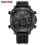 WEIDE Relogio Masculino Black Sports Mens Watch Luxury Army Military Quartz
