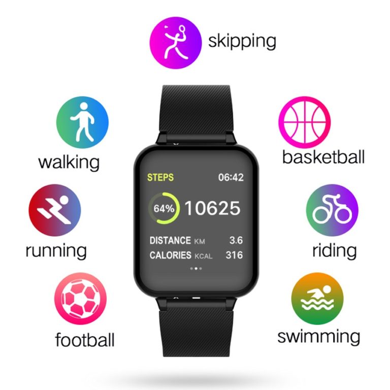 Smart Bracelet Watch Men Color Screen Digital Sport Watches