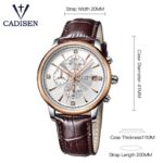 CADISEN Top Men Watches Luxury Brand Men's Quartz Hour Analog Sports Watch