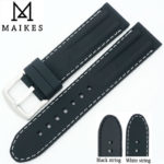 Upgrade Your Watch with MAIKES 22mm Silicone Rubber Watchband