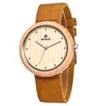 Maple Handmade Wooden Women's Big Size Vintage Wrist Watches