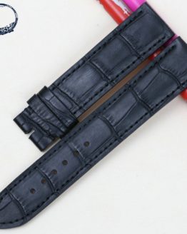 Pesno Genuine Leather Band Watch Strap 19mm Black Men Watchbands For Rolex