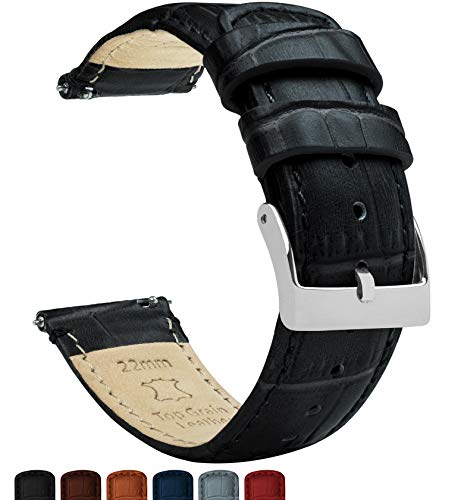 Barton Alligator Grain - Quick Release Leather Watch Bands - Choose Color