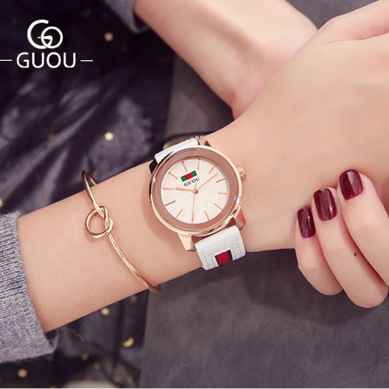 GUOU Watch Women Top Luxury Brand Temperament Ladies Wrist Watches Leather Watch Strap Simple Fashion Watch relogio feminino GUOU Watch Women Top Luxury Brand Temperament Ladies Wrist Watches