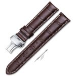iStrap 22mm Calf Leather Stitched Replacement Watch Band