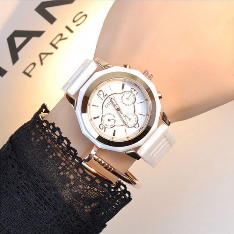 GUOU Ladies Watch Top Brand Wrist Watches Ceramic Strap Calendar Fashion Watch Women Watches Luxury Clock saat relogio feminino GUOU Ladies Watch Top Brand Wrist Watches Ceramic Strap Calendar