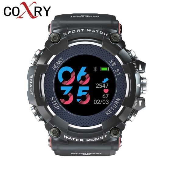 COXRY Color Smart Watches Men Heart Rate Monitor Sports Watches