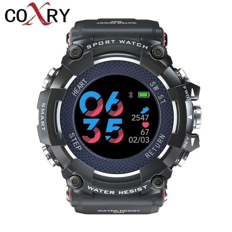 COXRY Color Smart Watches Men Heart Rate Monitor Sports Watches For Running Pedometer Men Digital Watch Waterproof Smartwatch COXRY Color Smart Watches Men Heart Rate Monitor Sports Watches