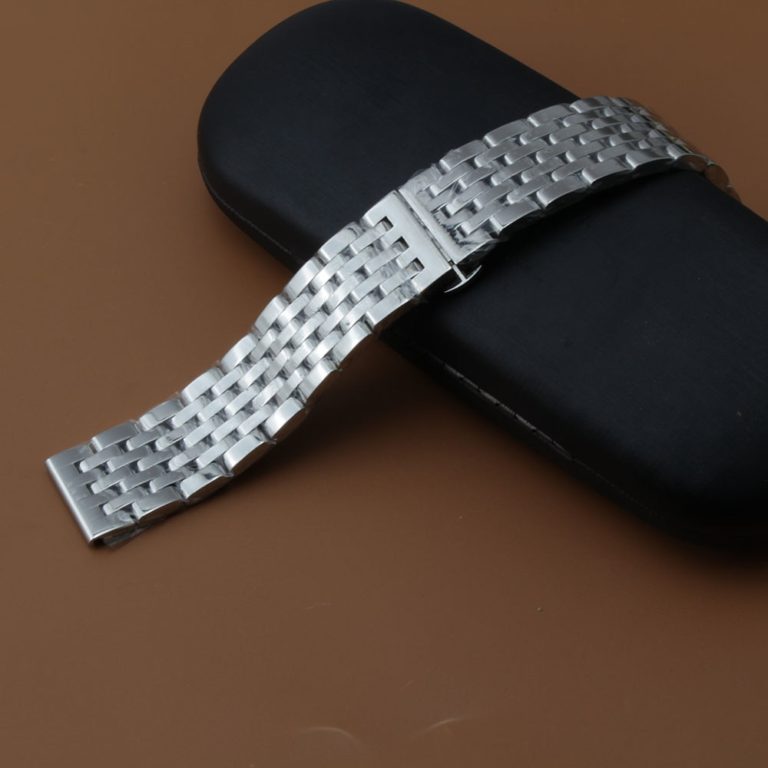 20/22mm Watch Band Men Wrist Strap Silver Replacement Stainless Steel