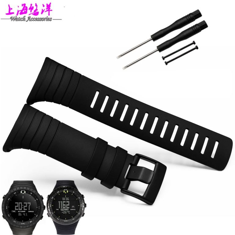 Free Shipping For SUUNTO CORE 35mm Black Men Watch Strap Waterproof