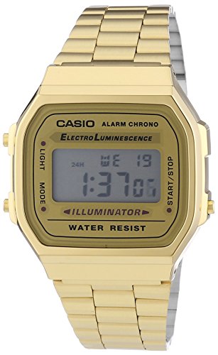 Casio Vintage Retro Gold Digital Dial Stainless Steel Unisex Watch