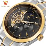 OUYAWEI GOLD Mechanical Wrist Mens Watch Top Brand Luxury Automatic