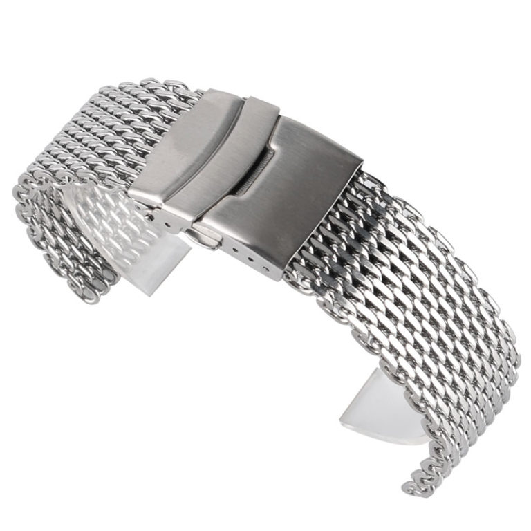 18mm 20mm 22mm Stainless Steel Mesh Watch Band Silver For Mens Wrist Watch Strap Bracelet Push Button Replacement 1 18mm 20mm 22mm Stainless Steel Mesh Watch Band Silver – Durable & Stylish Replacement for Men’s Wristwatch