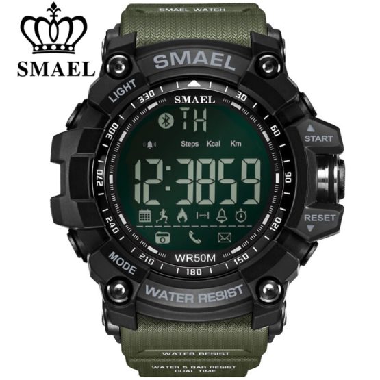 SMAEL Bluetooth Smart Watch Sport Male Clock Call Reminder Calorie