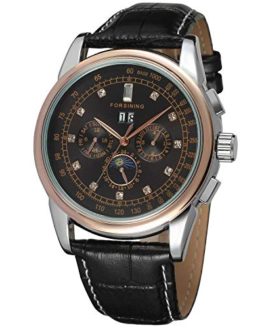 Men's Automatic Leather Band Luxury Mechanical Wrist Watch