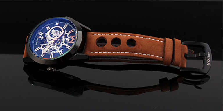 Fashion Brand Designer Men Skeleton Automatic Watches Self Winding Casual Wrist watch Leather & Full Steel Relojes Analog NW4446 2 Fashion Brand Designer Men Skeleton Automatic Watches Self Winding