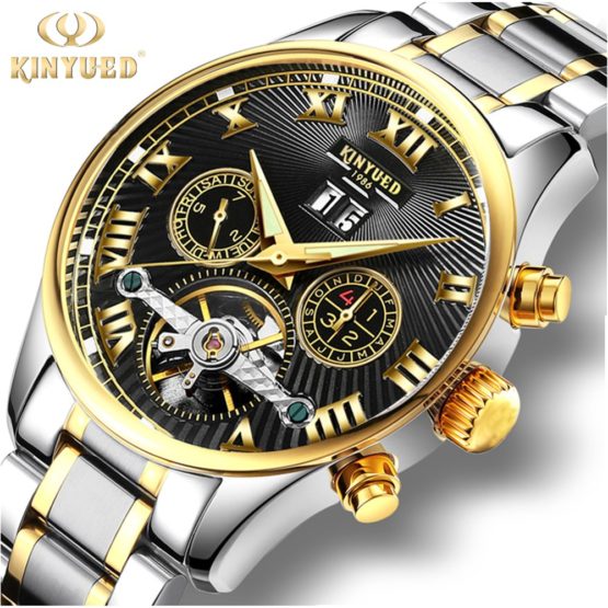 2017 KINYUED Men Mechanical Watch Automatic Stainless Steel
