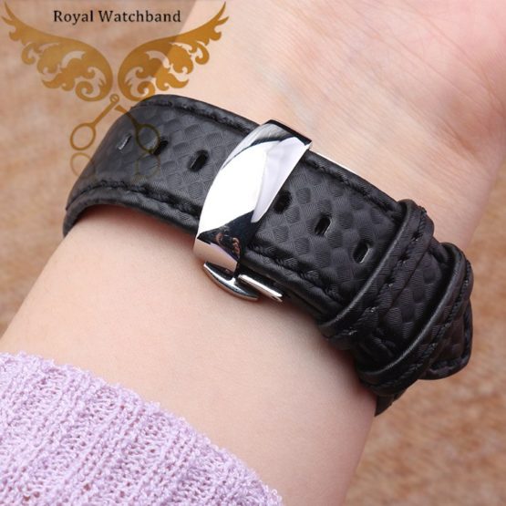 18mm 20mm 22mm 24mm Top Waterproof With Genuine Leather Watch Band