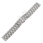 Stainless Steel Watchband for Men - 20mm & 22mm Polished Metal Strap for Watches