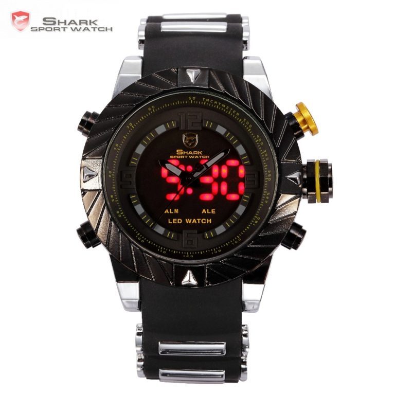 Luxury Goblin Shark Sport Watch Mens Outdoor Fashion Digital LED