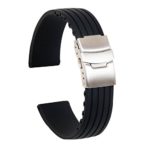 Ullchro Silicone Watch Strap Replacement Rubber Watch Band