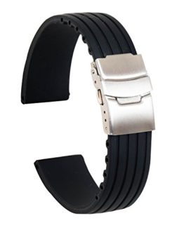 Ullchro Silicone Watch Strap Replacement Rubber Watch Band