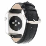 New Pink Black Red White Brown Men Women Calf Genuine Leather Watch Band
