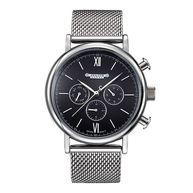 New Julius Men's Homme Wrist Watch Fashion Hours Dress Bracelet ISA Mov Stainless Steel Business School Boy Birthday Gift 090 1 New Julius Men's Homme Wrist Watch Fashion Hours Dress Bracelet