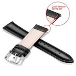 SONGDU Quick Release Leather Watch Band, Full Grain Genuine Leather