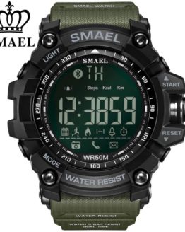 SMAEL Bluetooth Smart Watch Sport Male Clock Call Reminder