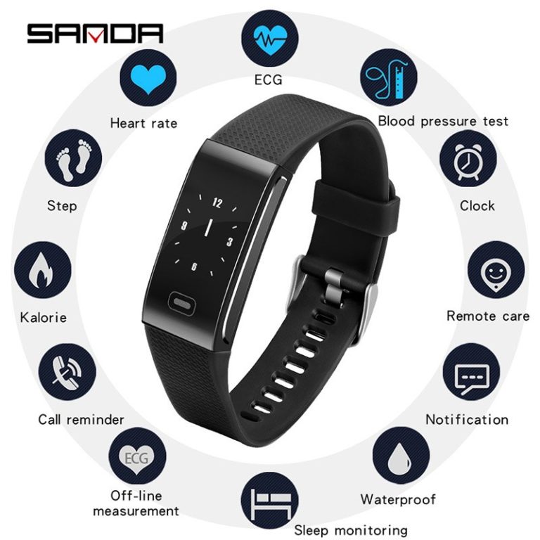 SANDA Smart Watch IP67 Waterproof Heart Rate Monitor Blood Pressure Fitness Bluetooth Men Women Smartwatch For Android IOS SANDA Smart Watch IP67 Waterproof Heart Rate Monitor Blood Pressure