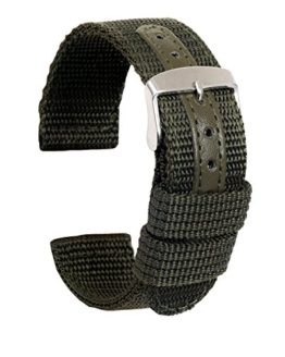 ullchro-nylon-watch-strap-replacement-canvas-watch-band-military-army-men-women-18mm-20mm-22mm-24mm-watch-bracelet-with-stainless-steel-silver-buckle-18mm-army-green