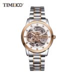 TIME100 Fashion Men's Mechanical Self-Wind Skeleton Space Watch