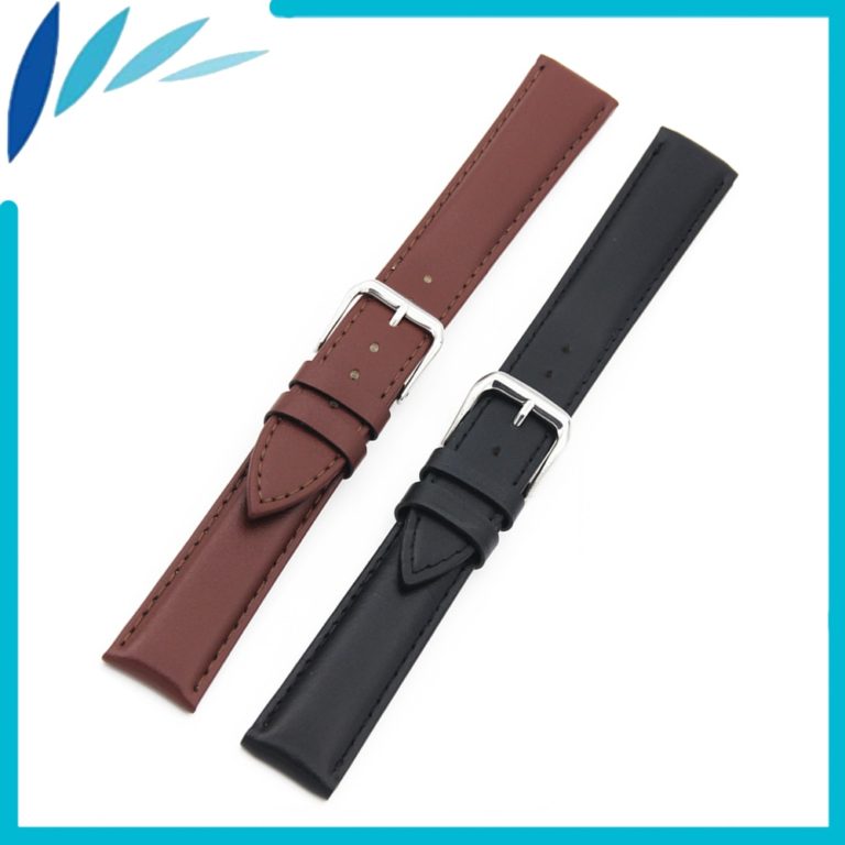 Genuine Leather Watch Band 14mm 16mm 18mm 20mm 22mm 24mm for Baume & Mercier Men Women Strap Wrist Loop Belt Bracelet Black 1 Genuine Leather Watch Band 14mm 16mm 18mm 20mm 22mm 24mm