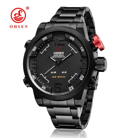 Original Brand OHSEN Quartz Digital Watch Men Male Man Sports Watch