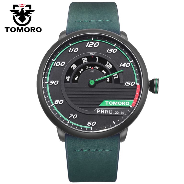 TOMORO Men's Unique Racing Car 3D Design Cow Leather Strap Luxury Fashion Sports Black Quartz Wrist Watch 2017 Brand New TMR1017 1 TOMORO Men's Unique Racing Car 3D Design Cow Leather Strap Luxury Watch