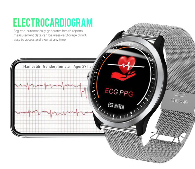 Top Brand Luxury Smart Watch Men ECG PPG Heart Rate Blood Pressure Monitor Mesh Belt SmartWatch Women Fitness Sport Stop Watches 2 Luxury Smartwatch with ECG and PPG Heart Rate Monitor | Fitness Tracker with IP67 Waterproof Design