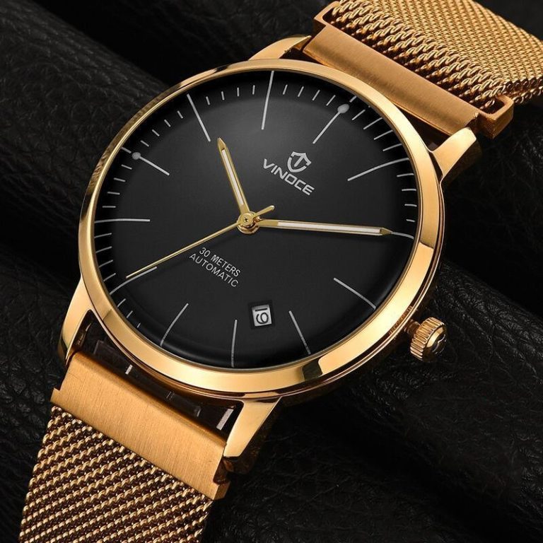 vinoce Fashion Men Watch Men Automatic Mechanical gold Wrist Wristwatch Stainless Steel Male Clock Relogio Masculino vinoce Fashion Men Watch Men Automatic Mechanical gold Wrist