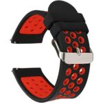 Universal 18mm 20mm 22mm 24mm Width Silicone Watch Band Replacement