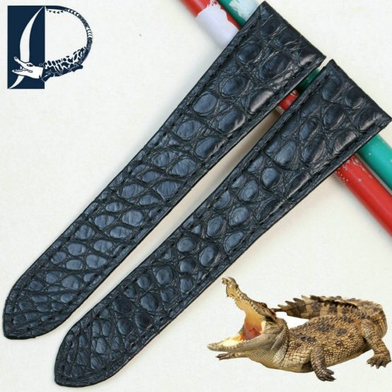 Pesno Unique Round Texture Alligator Skin Leather Watch Band Women