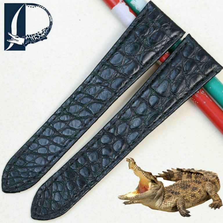 Pesno Unique Round Texture Alligator Skin Leather Watch Band Women Men Watch Accessories for Cartier Tank Rontonde Pesno Unique Round Texture Alligator Skin Leather Watch Band Women