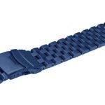 Dark Blue Stainless Steel 20mm Watch Band Metal Strap Watch Bands