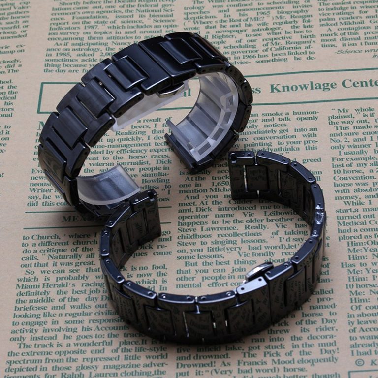 New Top quality Black Ceramic watcbands strap Belt bracelet band women men