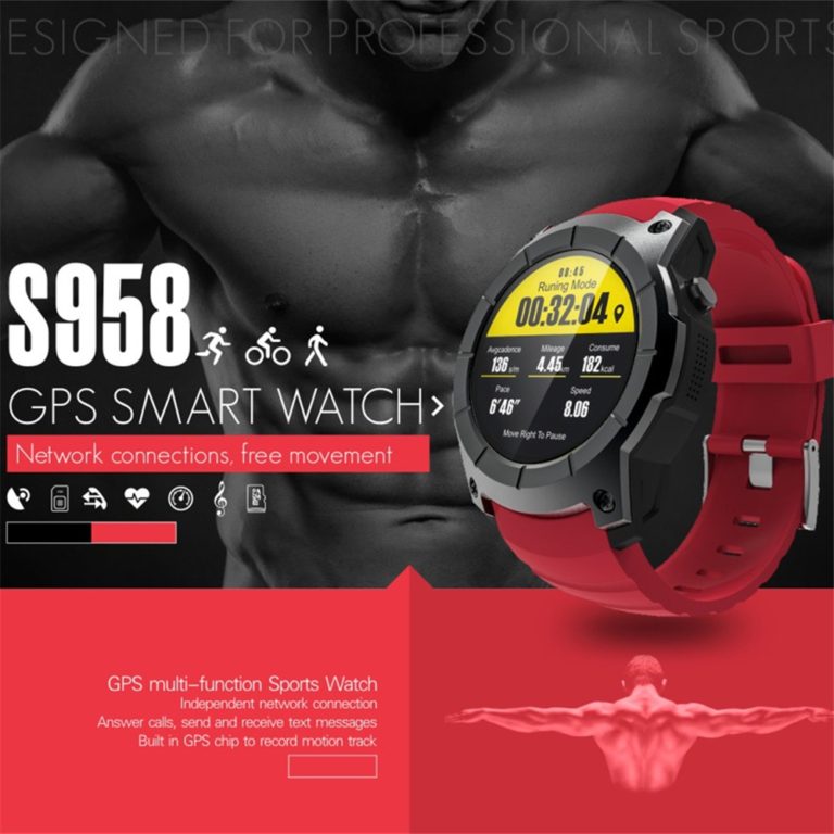 OGEDA Men GPS Smart Watch 2018 Sport Heart Rate Barometer Monitor Smartwatch Multi-sport Model Smart Watch for Android IOS S958 2 OGEDA Men GPS Smart Watch Sport Heart Rate Barometer Monitor