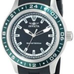 Invicta Men's "Specialty" Green Stainless Steel and Polyurethane Watch