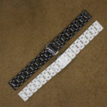 promotion new White Ceramic Black strap bracelet band for women men