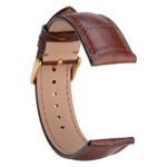 WOCCI 20mm Alligator Embossed Leather Watch Band