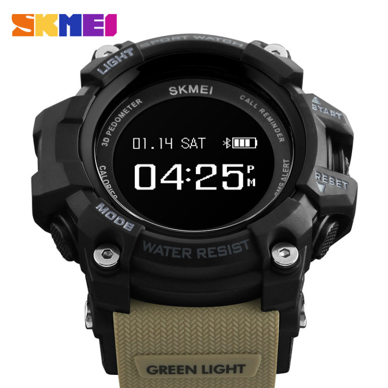 Smartwatch For Iphone IOS Android Rechargeable Heart Rate Monitor Bluetooth Digital Sports Watches Men Pedometer Calories SKMEI 2 Smartwatch For Iphone IOS Android Rechargeable Heart Rate
