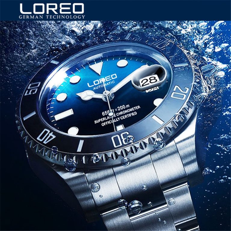 High Quality LOREO Men Watches Top Brand Luxury Sapphire 200m Waterproof Military Watches Men Automatic Mechanical Wrist Watches 2 High Quality LOREO Men Watches Top Brand Luxury Sapphire