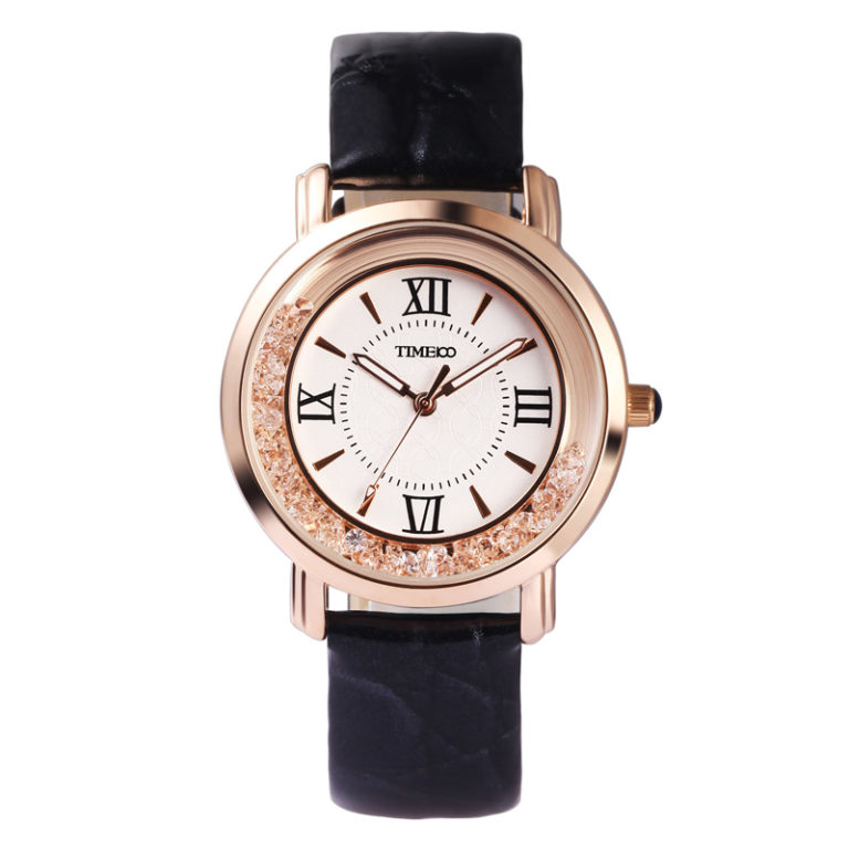 2017 New TIME100 Women's Watch Black Leather Strap Roman Numeral Big Dial Ladies Quartz Wrist Watches For Women relogio feminino 2 2017 New TIME100 Women's Watch Black Leather Strap Roman Numeral Big Dial